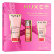 nuxe cofanetto very rose, gel doccia 100 ml + acqua profumata 30 ml + crema mani e unghie 50 ml