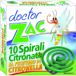 doctor zac, spirali insetticida, 10 pezzi