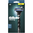 gillette mach3 rasoio std+2lam