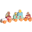 chicco treno degli orsetti - gioco in legno con 4 personaggi e 5 blocchi