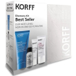 korff discovery kit best seller cofanetto con latte detergente 100ml + esfoliante 30ml + siero viso