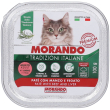 morando patè con manzo e fegato per gatti adulti 100 g mangime