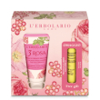 l'erbolario - crema mani 3 rosa e proteggilabbra in omaggio