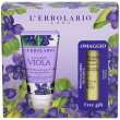 l´erbolario crema mani accordo viola e proteggilabbra in omaggio 1 pz