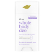 dove whole body deo deodorante corpo stick lavanda e camomilla, 75 ml