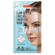 purederm - patch contorno occhi idratante con glitter azzurra in hydrogel confezione 6 pezzi