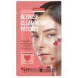 purederm - cerottini anti imperfezioni acne viso a forma di cuore confezione 12 cerotti