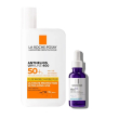 la roche posay anthelios uv mune fluido invisibile 50ml e mela b3 siero 10ml