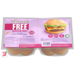 bauli free panini hamburger 4 pezzi da 75 g