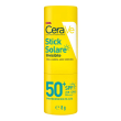 cerave stick solare invisibile - protezione solare spf50+ viso, labbra e zone sensibili 8 g