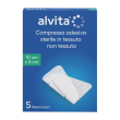 alvita garza compressa adesiva alvita tnt - 5 medicazioni 10x8cm