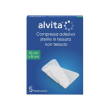 compressa adesiva sterile in tessuto non tessuto 10 cm x 8 cm 5 pezzi - alvita