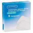 alvita compressa adesiva sterile in tessuto non tessuto 7,2 x 5cm 5 pezzi