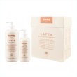 l'amande latte kit cura del corpo, bagnoschiuma idratante 500 ml + latte corpo 250 ml