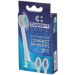curasept testine ricambio spazzolino sonic compact sensitive 1012 2 pz
