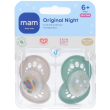 mam original night succhietti ortodontici 6+mesi colore green & neutra