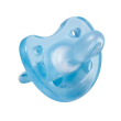 chicco physio soft gommotto ciuccio blu in silicone 6-12m