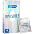 durex invisible - 6 preservativi extra sottili ed extra lubrificati