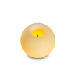 innoliving candela a led sferica piccola in vera cera - atmosfera intima e accogliente
