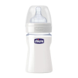 chicco biberon well being vetro non decorato in silicone 150 ml neonati