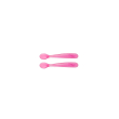 chicco cucchiaio silicone 6m+ girl, cucchiaio morbido per svezzamento, 2 pezzi