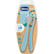 chicco cucchiaio morbido in silicone 6m+ bipack colore  azzurro