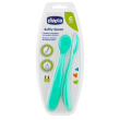 chicco - cucchiaio silicone maschile bi pack 6 mesi+ confezione 2 pezzi