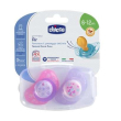 chicco succhietto air luminoso caucciu' 6 - 12 mesi 2 pezzi