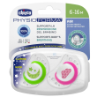 chicco succhietto air silicone unisex 6 - 12 mesi 2 pezzi