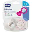 chicco physio comfort succhietto rosa in silicone 6-12m+