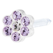 blomdahl foralobi mp daisy 5mm violet/crystal 1pz