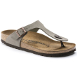 birkenstock infradito gizeh stone birko-flor nubuck 36