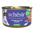 schesir gatto jelly tonnetto manzo 85gr (lattina)