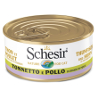 schesir gatto brood di cottura tonnetto pollo 70gr (lattina)