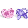 chicco gommotto physio bimba - 2 succhietti in soft silicone 6-12m colori assortiti