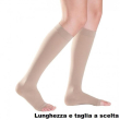gambaletto a compressione leggera medi 18 colore sabbia taglia 4 per uomo e donna, calza elastica ri