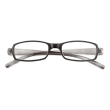 occhiali da lettura twins double nero e grigio +2,50 montatura elegante unisex
