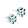blomdahl foralobo mp daisy 5mm aquamarine/crystal 1pz