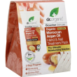 dr organic - argan hand cream pack con guanto in bambù, idratazione intensiva per mani morbide e se