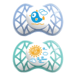 nuvita succhietto con tettarella simmetrica 6 mesi+ blu e tiffany