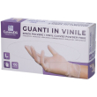 gammadis guanti in vinile senza polvere taglia large 100 pezzi pz
