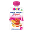 hipp biologico frutta frullata & yogurt gusto mela e frutti rossi 90 grammi