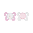chicco succhicco comfort silicone girl 0-6m+ 2 pezzi