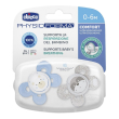 chicco succhietto comfort boy silicone 0-6 mesi 2 pezzi 1 st