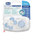 chicco succhietto comfort boy silicone 2-6 mesi 2 pezzi