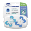 chicco succhietto physio comfort boy silicone 6-16 mesi 2 pezzi - succhietti physio comfort silicone