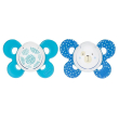 chicco physio comfort succhietti silicone 6-16m blu 2 pezzi