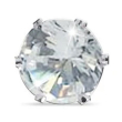 orecchino zircone bianco 6mm