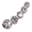 bjt952 orecchini ear cuff 5 stainless steel