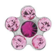 daisy light rose&fucsia orecchino